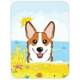 thumbnail image 1 of Red Corgi Summer Beach Glass Cutting Board Large, 1 of 2