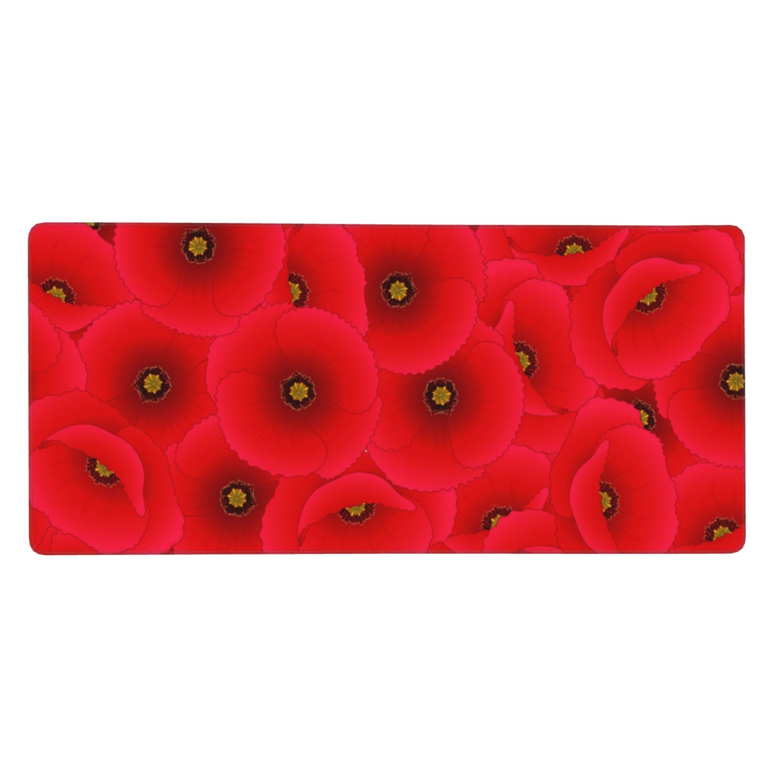 Red Corn Poppy Mousepad Large Mouse Pad Desk Pad Computer Keyboard