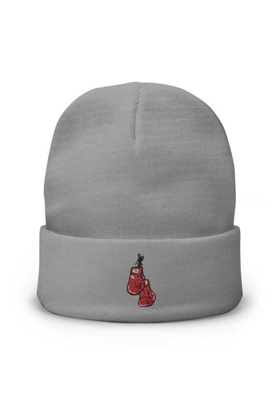 Red Corner Embroidered Beanie