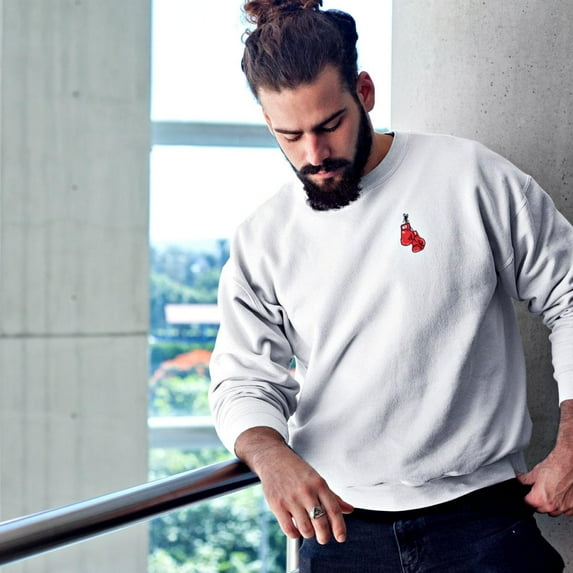 Red Corner Graphic Crewneck Sweatshirt