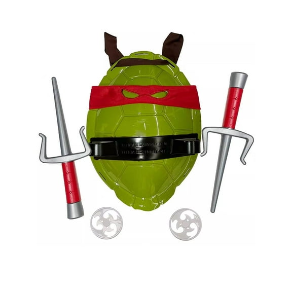 Red Cosplay Costume Set for Kids Boys and Girls Inspired by Ninja Turtle Superheroes, Including Accessories