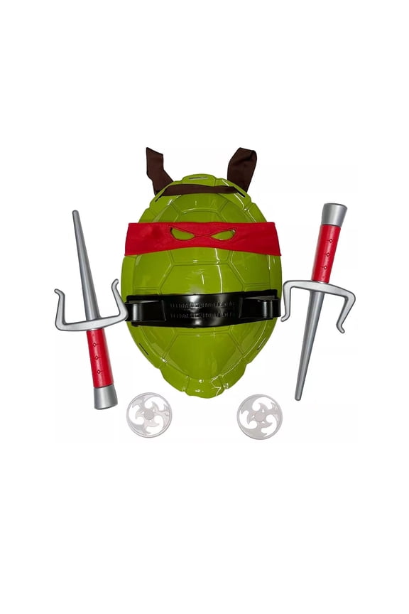 Red Cosplay Costume Set for Kids Boys and Girls Inspired by Ninja Turtle Superheroes, Including Accessories