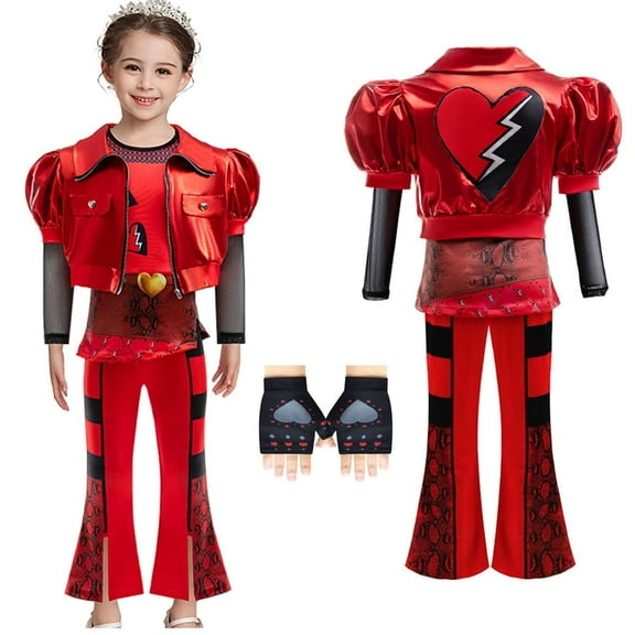 Red Costume Kid, Rise of Red Costume Girls Halloween Christmas Dress Up Set