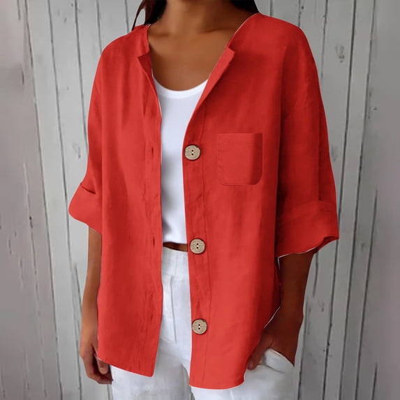 Red Cotton Linen Tank Tops for Women Summer Casual Plus Size Sleeveless Shirts Spring Loose Fit Camisole