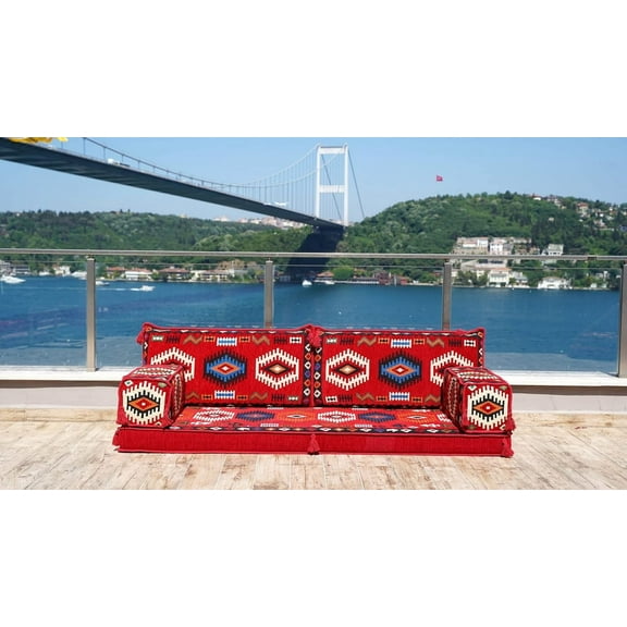 Red Couch Bed, Modular Floor Sofa, Foldable Couch, Sleeper Sofa Bed, Arabic Majlis, Floor Pillows, Full Size Futon Mattress, Turkish Sofa Seating
