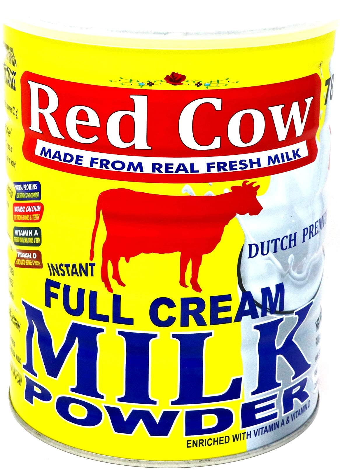 Red Cow Full Cream SR25 Milk Powder 900g, Made from Fresh Milk, Dutch Premium, Product of Netherlands