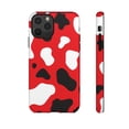 thumbnail image 1 of Red Cow Print Tough iPhone 15 Case-iPhone-Animal Print iPhone Case-iPhone, 1 of 1