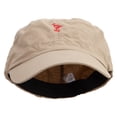 thumbnail image 1 of Red Crane Logo Embroidered Big Size Fitted Ripstop Cotton Military Army Cap - Khaki XL-2XL, 1 of 5