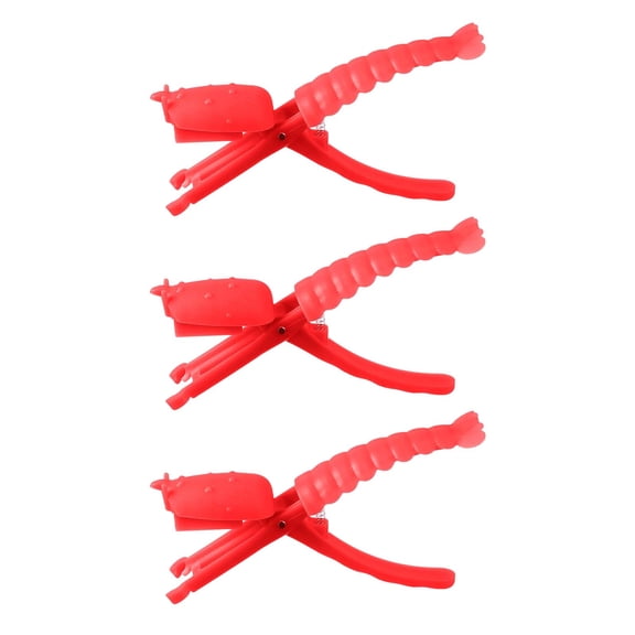 Red Crayfish Shelling Tool Set, 3-Pack Lobster Claw Openers With Ergonomic Grip, Seafood Crackers For Shrimp And Crab, Kitchen Gadgets For Seafood Lovers