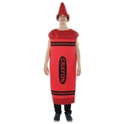 Red Crayon Adult Costume | One Size
