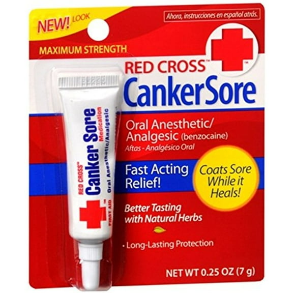 Red Cross Canker Sore Medication 0.25 oz (Pack of 8)