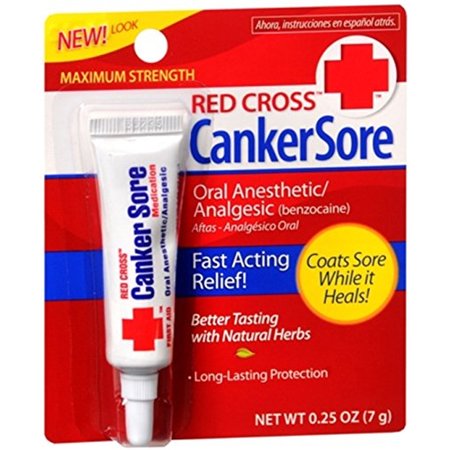 Red Cross Canker Sore Medication - 0.25 Oz (Pack of 9)