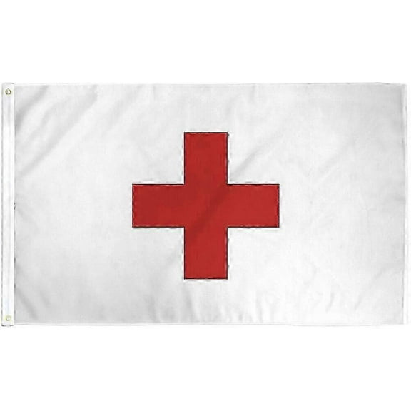Red Cross Flag 3x5ft First Aid Medical Flag