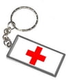 thumbnail image 1 of Red Cross Keychain Key Chain Ring, 1 of 1