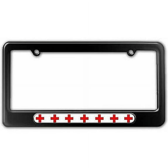 Red Cross License Plate Tag Frame, Multiple Colors