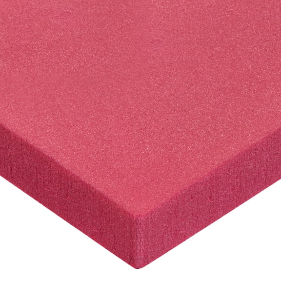 Foam Sheet, Crosslink, 48 in W, 96 in L, 1 in Thick, Red