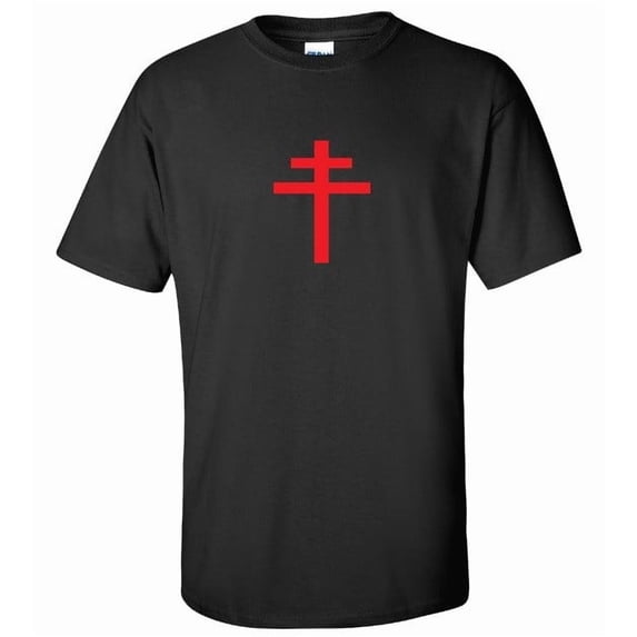 Red Cross Lorraine Knights Templar Jesus Black Christian Gift Idea For ...