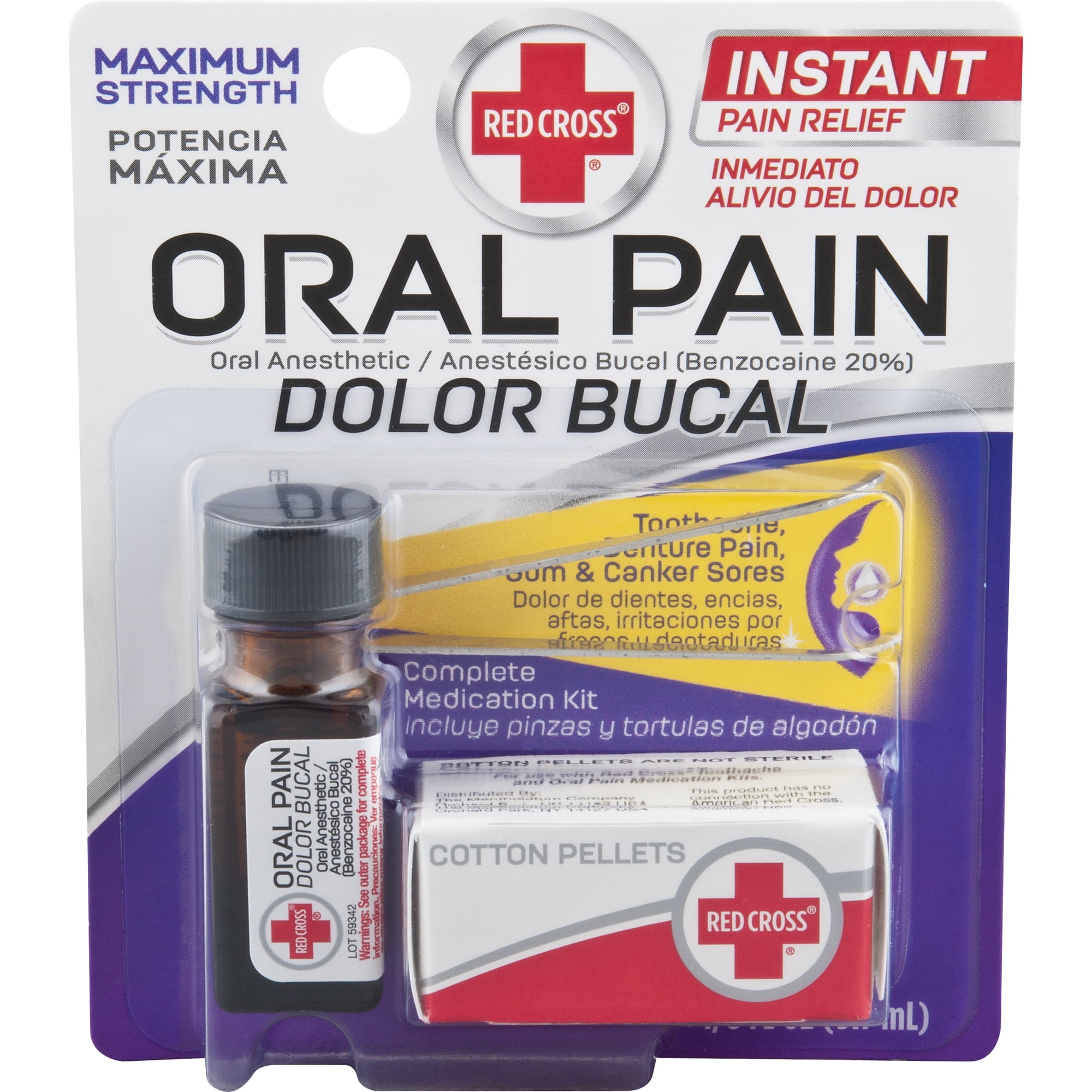 Red Cross Oral Pain Relief - 0.125 fl oz