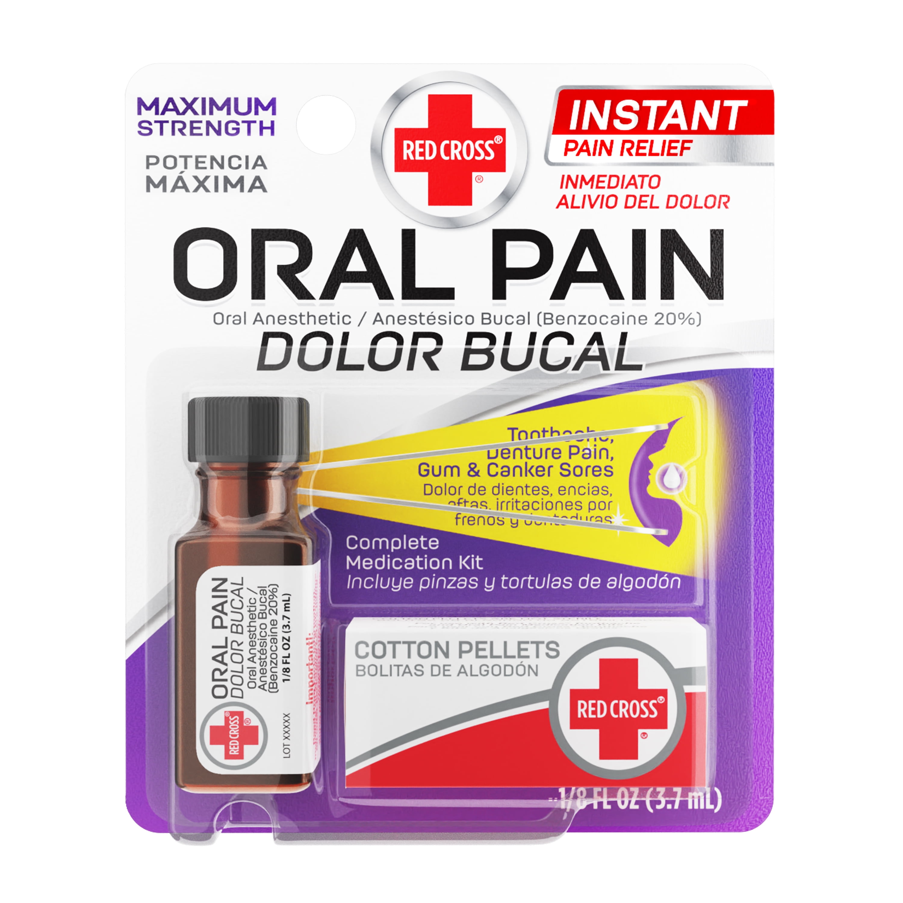 Red Cross Oral Pain Relief 0.125 fl oz.