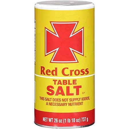 Red Cross Table Salt Koshert For Passover 26 Oz. Pack Of 3.