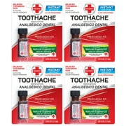 Red Cross Toothache Complete Medication Kit 0.12 oz Pack of 4