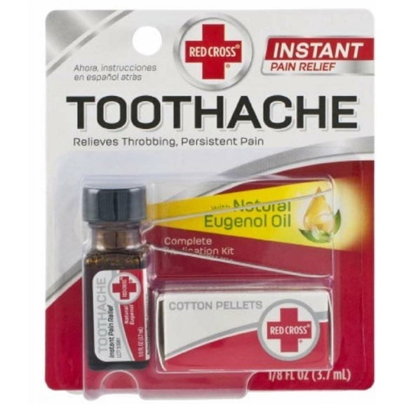 Red Cross Toothache Medication Kit 0.12 oz Pack of 10