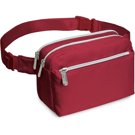 Red Crossbody Belt Bag for Women - Stylish Fanny , Functional and Fashion  Packs for Travel, Festivals, and Everyday Use