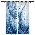 Red-crowned Crane Flowers Kitchen Curtain Kids Bedroom Living Room 