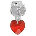 thumbnail image 1 of Red Crystal Heart - Frog Charm Bead, 1 of 1
