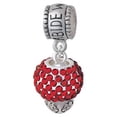 thumbnail image 1 of Red Crystal Sparkle Spinner - Abide With Me Charm Bead, 1 of 1