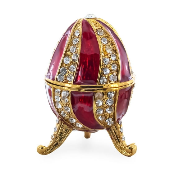 Red Crystal Spire Royal Inspired Imperial Egg 2.5 Inches