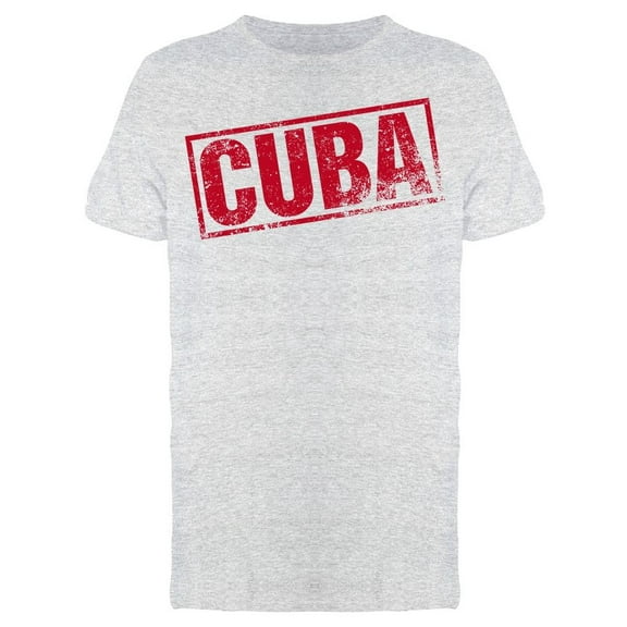 Red Cuba T-Shirt Men -Image by Shutterstock, Male Small