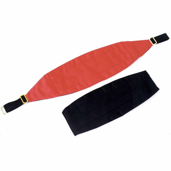 Red Cummerbund Adult Halloween Accessory