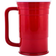Red Cup Living 24 Oz Reusable Party Mug, Glass & Tumbler |Party Cups Ideal for Kids & Adults | Reusable Drinking Supplies for Birthday Party