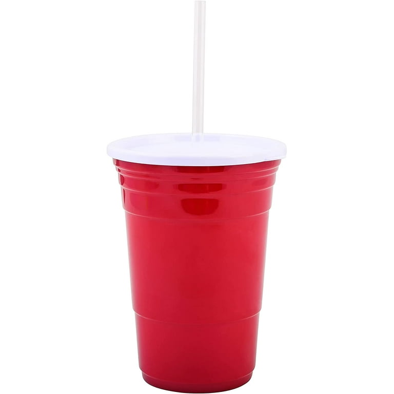 32Oz Reusable Red Plastic Cups