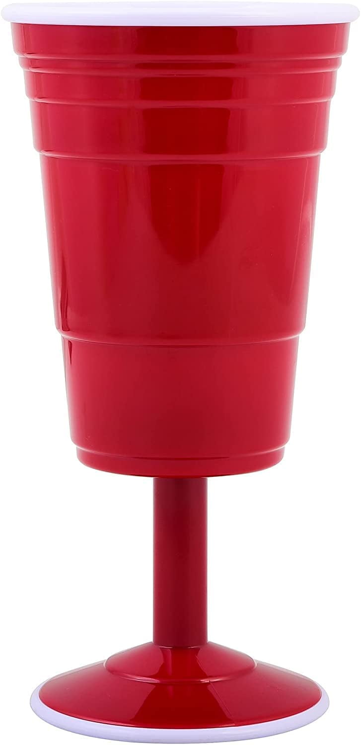 Plastic cup wine glass deals