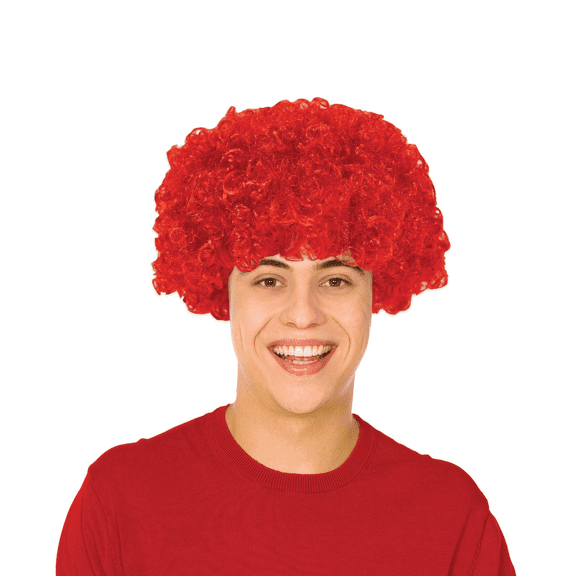 Red Curly Wigs, One Size Fits Most, Pack of 2