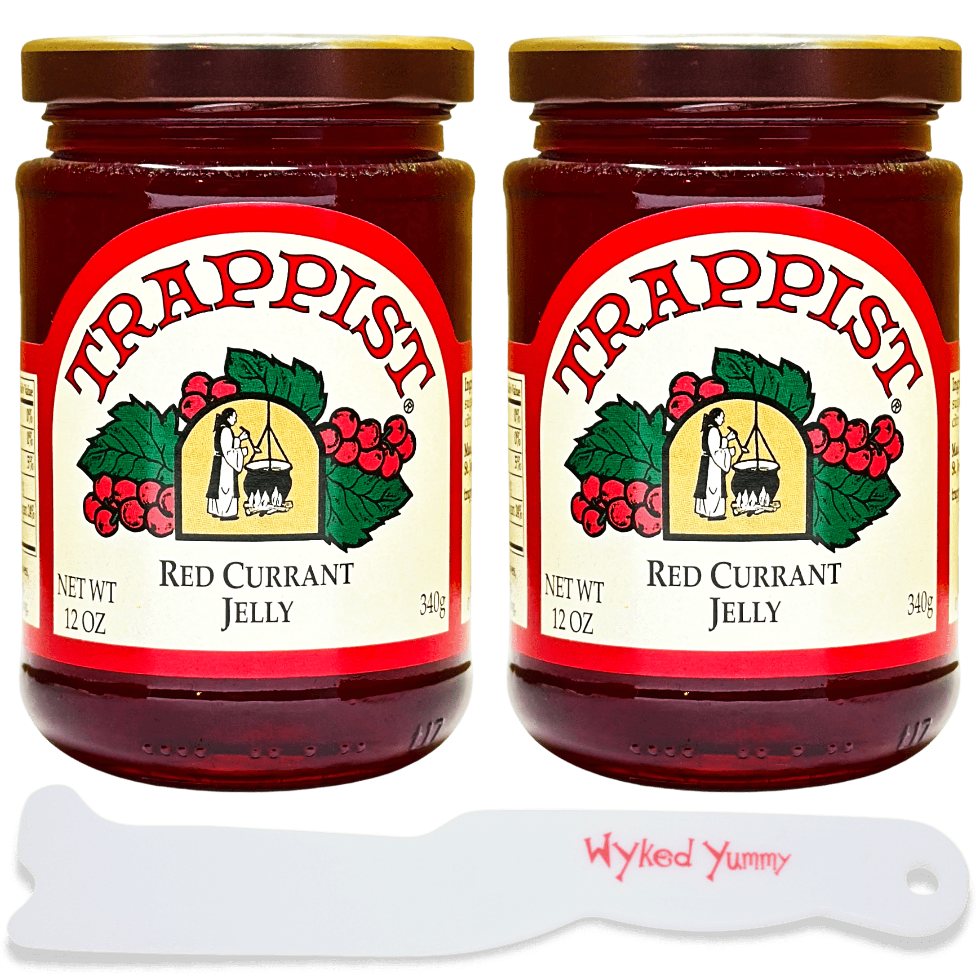 Red Currant Jelly Bundle with (2) 12oz (340g) Jars of Trappist Red