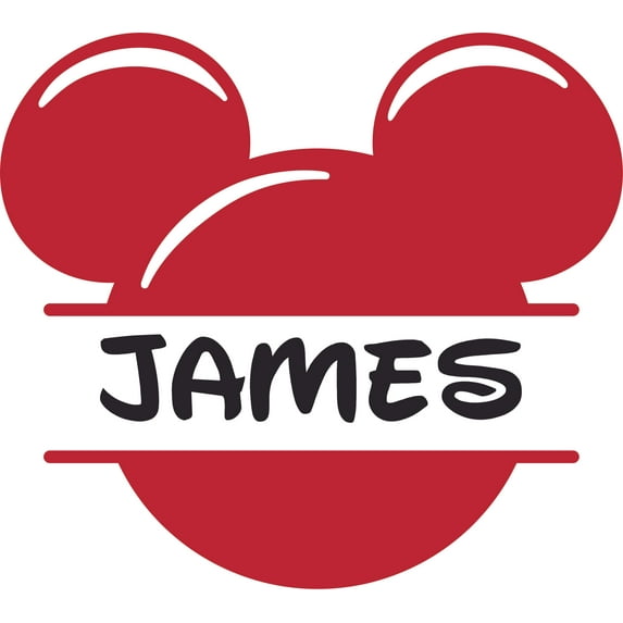 Red Customized Wall Decal - Custom Vinyl Wall Art - Personalized Name - Baby Girls Boys Kids Bedroom Wall Decal Room Decor Wall Stickers Decoration Size (30x30 inch)