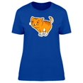 thumbnail image 1 of Red Cute Cat Sticker Tee Women's -Image by Shutterstock, 1 of 2