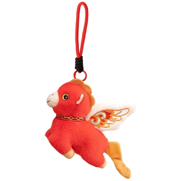 Red Cute Doll Toy, Year Of Horse Toy, Baby Horse Plush Toy With Soft Cloth Material, Kids Companion For Bedroom, Car, Stroller And Sleep Aid