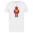 thumbnail image 1 of Red Cute Robot T-Shirt Men -Image by Shutterstock, Male 3X-Large, 1 of 2
