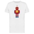 thumbnail image 1 of Red Cute Robot T-Shirt Men -Image by Shutterstock, Male Small, 1 of 2