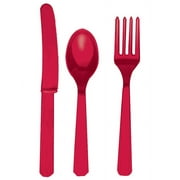 Red Cutlery Set - Party Supplies