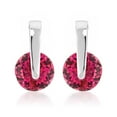 thumbnail image 1 of Red Cz Elegance Earrings, 1 of 1