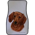 thumbnail image 1 of Red Dachshund Car Floor Mats - Carepeted All Weather Universal Fit for Cars & Trucks, 1 of 1