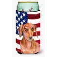 thumbnail image 1 of Red Dachshund Patriotic Tall Boy Beverage Insulator Hugger, 1 of 1