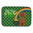 thumbnail image 1 of Red Dachshund St. Patrick's Day Dish Drying Mat 14 in x 21 in, 1 of 5