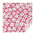 thumbnail image 1 of Red Daisy Flower Green Centers Pattern Square Tablecloth,Waterproof Square Table Cover,Wipeable Spillproof Washable Table Cover for Home Kitchen Party Decor 52"x52"(132x132cm), 1 of 6