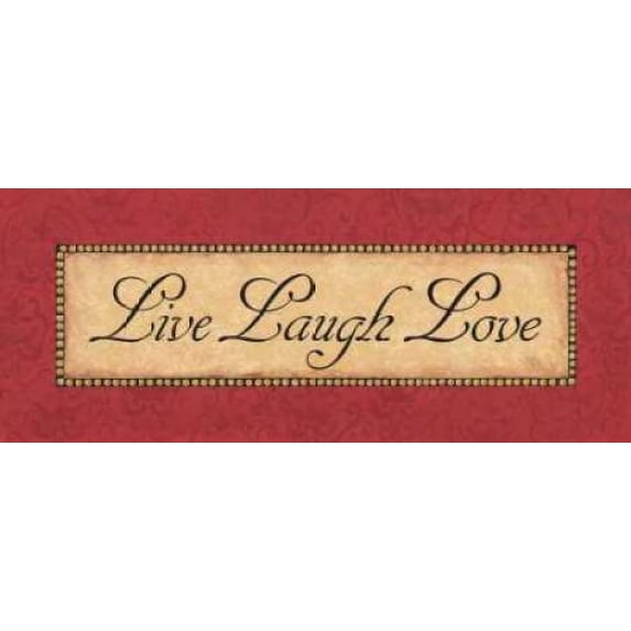 Red Damask II Poster Print by Jillian Jeffrey (24 x 48)